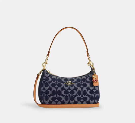 Terry Denim Shoulder Bag