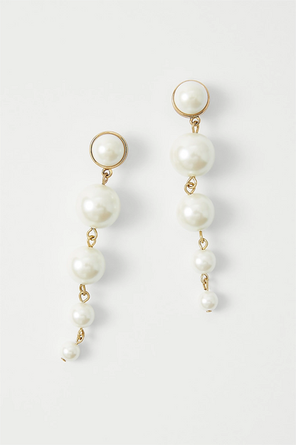 Faux Pearl Drop Earrings