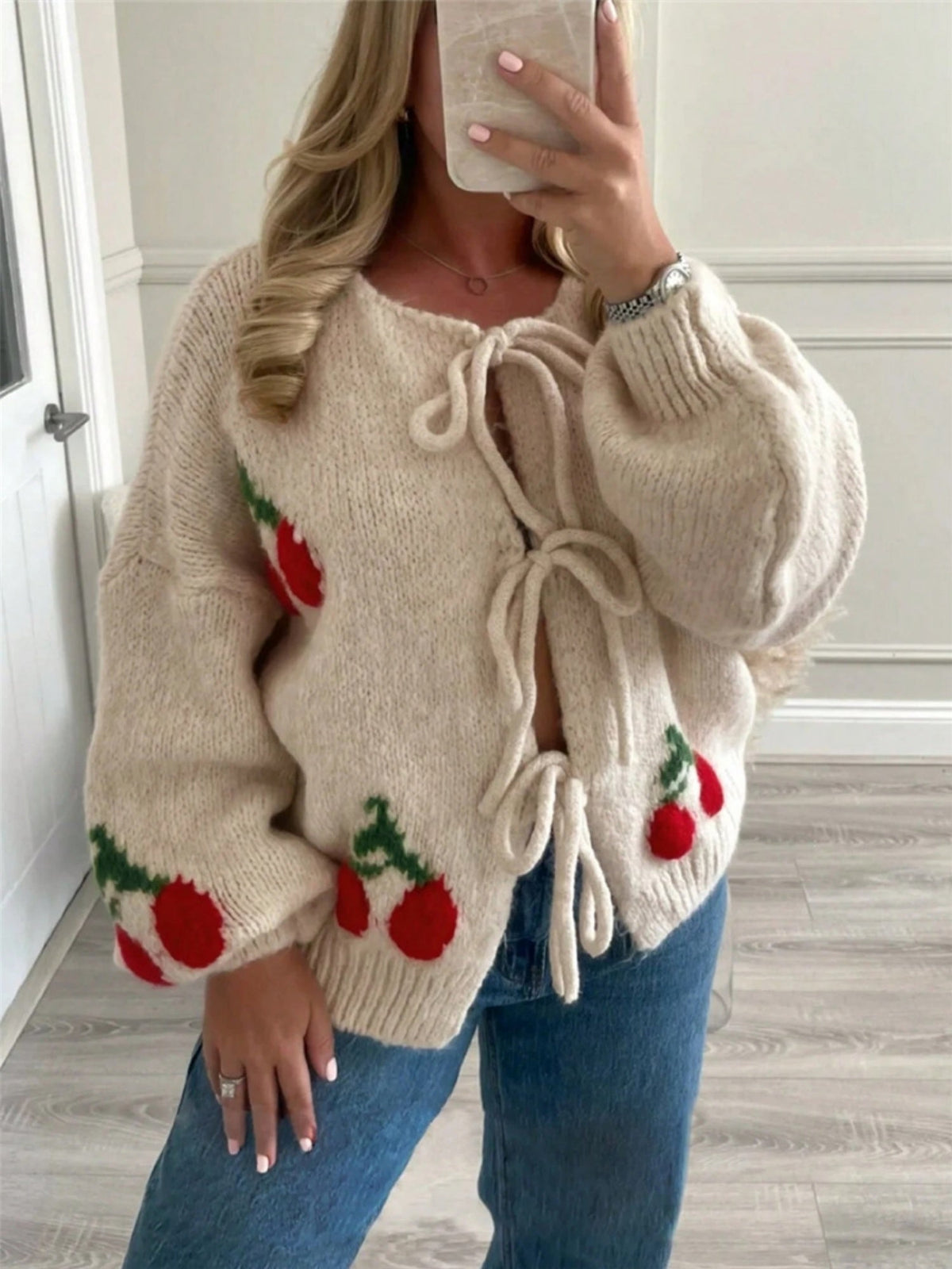 Cherry Straps Cardigans