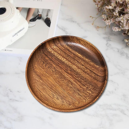 Acacia Wooden Plates 4pcs Set