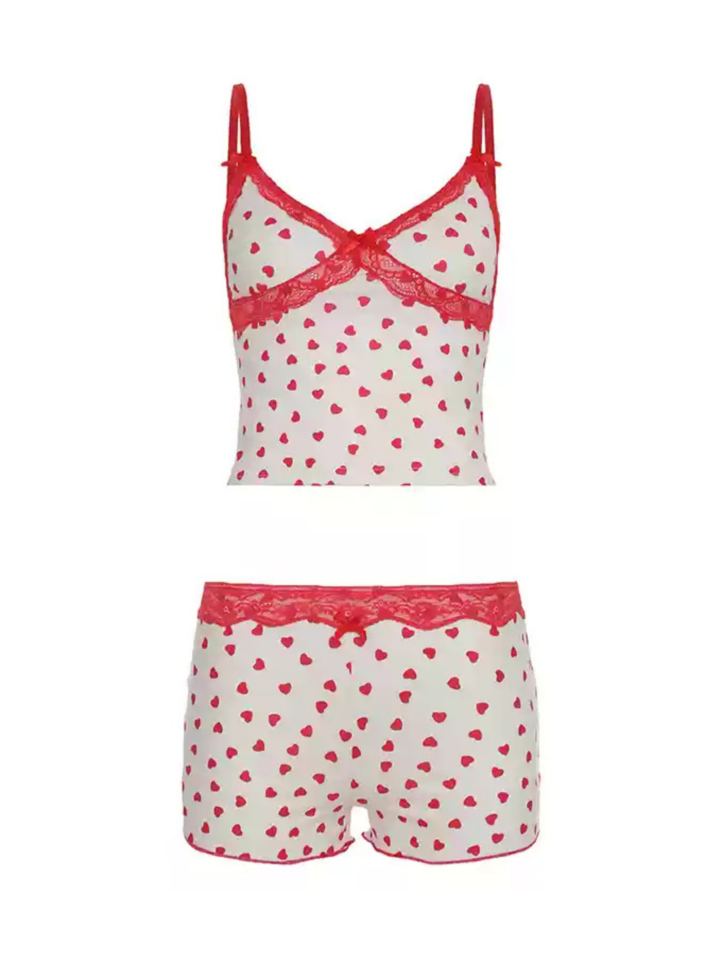 Freya Lace Trim Shorts Set