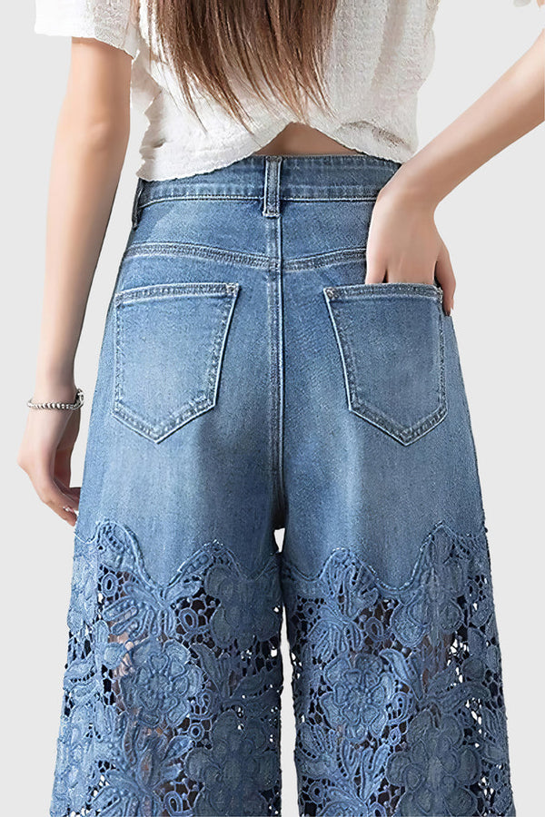 Camila Lace Patchwork Jeans