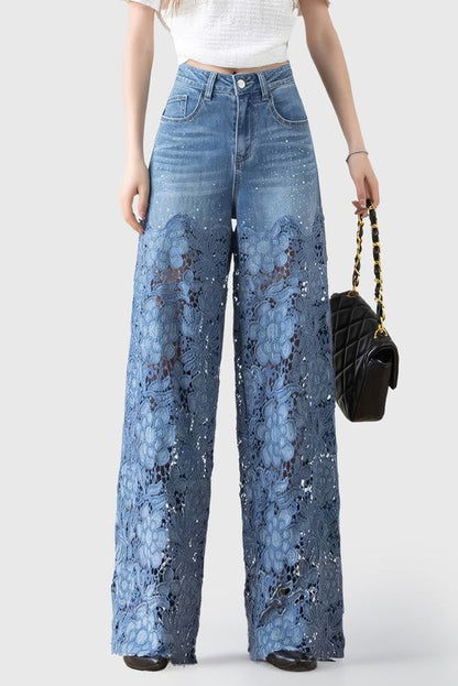 Camila Lace Patchwork Jeans