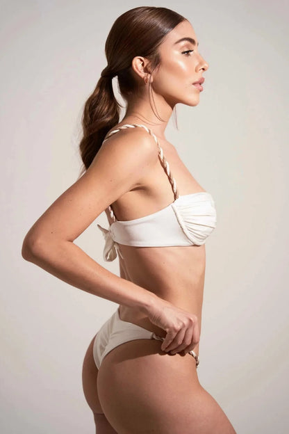 Shell Button 3 Piece Bikini Set