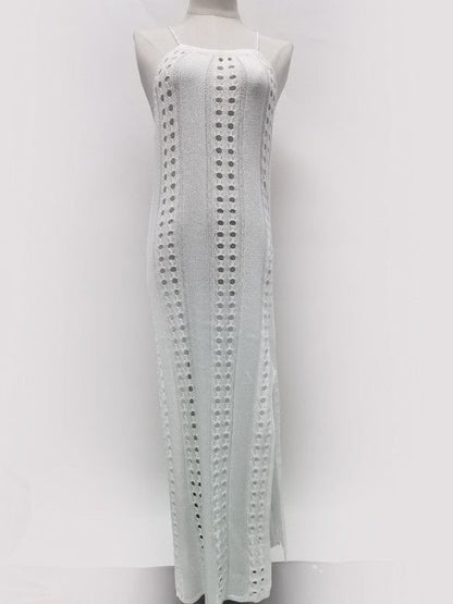 Knitted Hollow Out Cutout Out Beach Dress