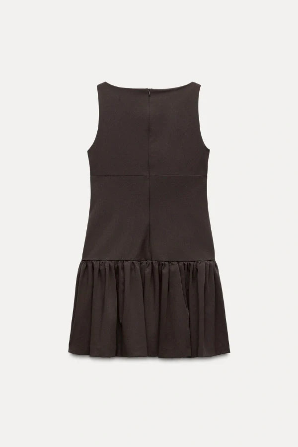 Florence Bow Ruffle Mini Dress