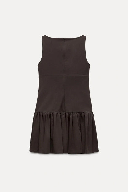 Florence Bow Ruffle Mini Dress