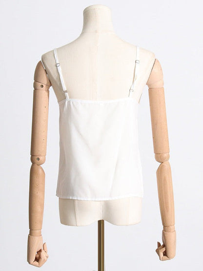 French Crochet Shirt Top & Shorts Coord Set