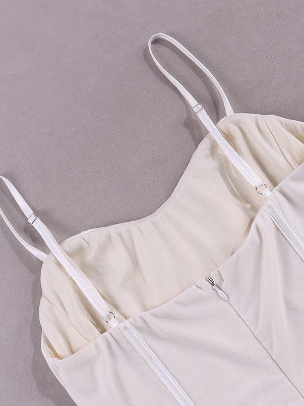Boning Corset Backless Sheath Mini Cami Dress