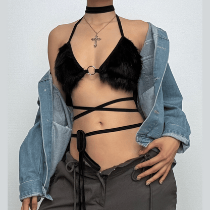 Furry Bra Top