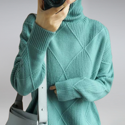 | Women's Winter Turtleneck Knit Sweater