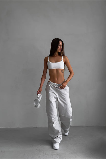 Loose Fit Casual Drawstring Cargo Pant
