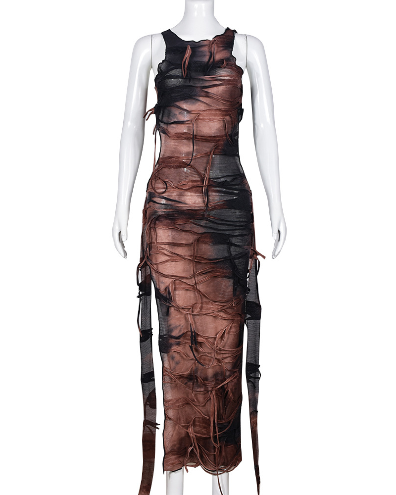 Tassel Hollow Dress