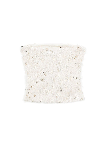Bandeau Glitter Tube Top