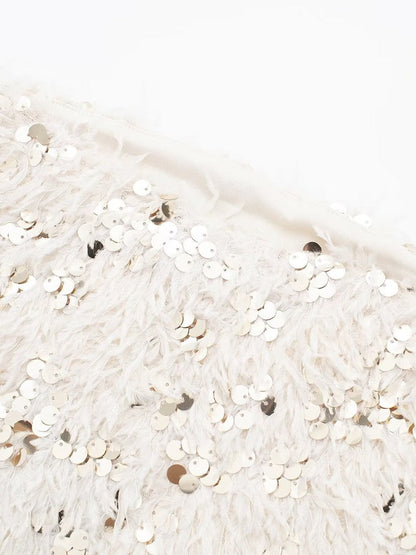 Bandeau Glitter Tube Top