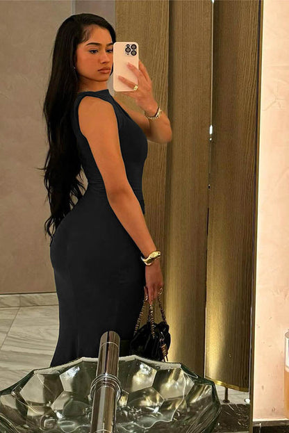 Elegant Ruched Bodycon Dress