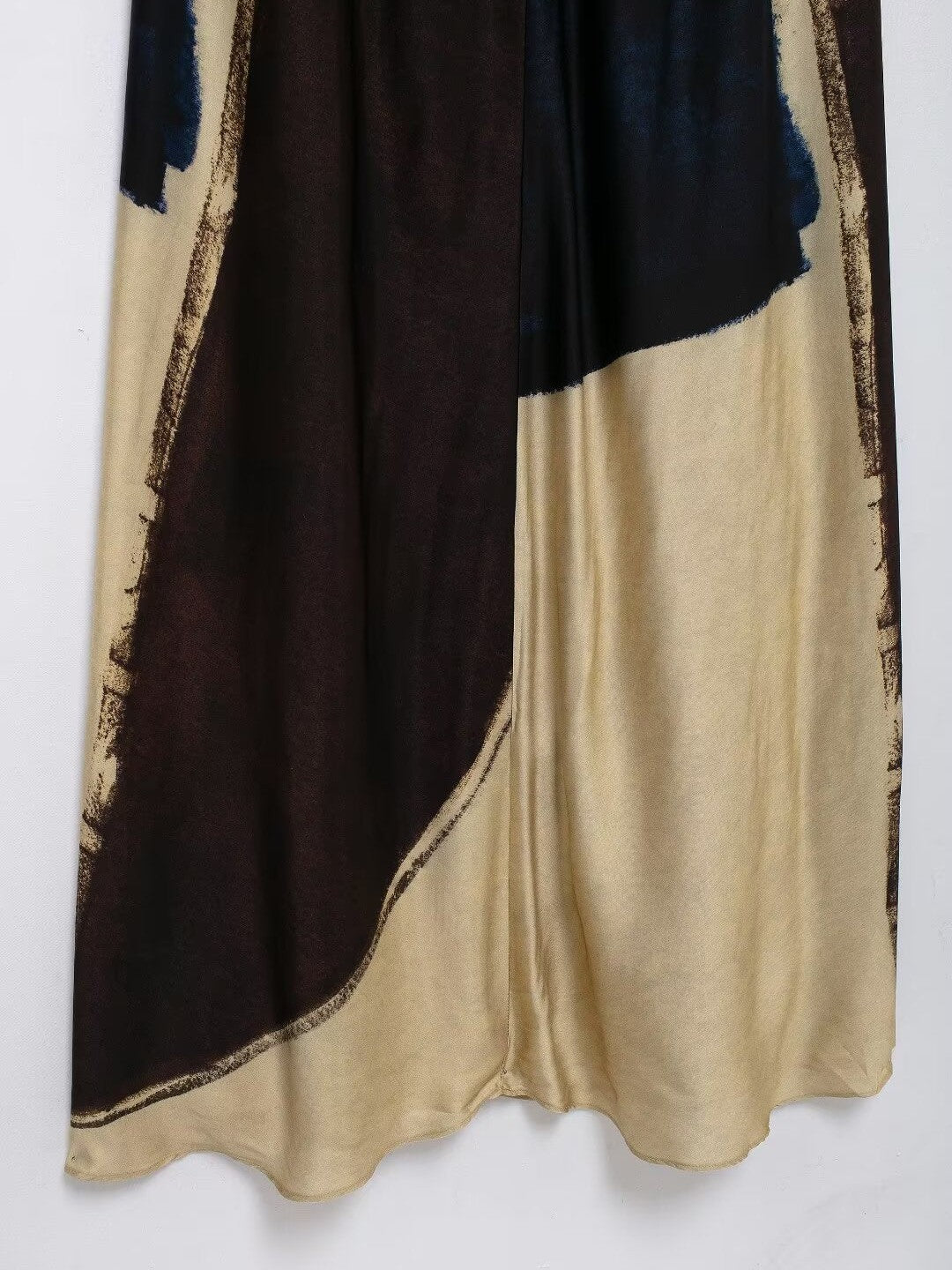 Retro Print Spaghetti Strap Maxi Dress