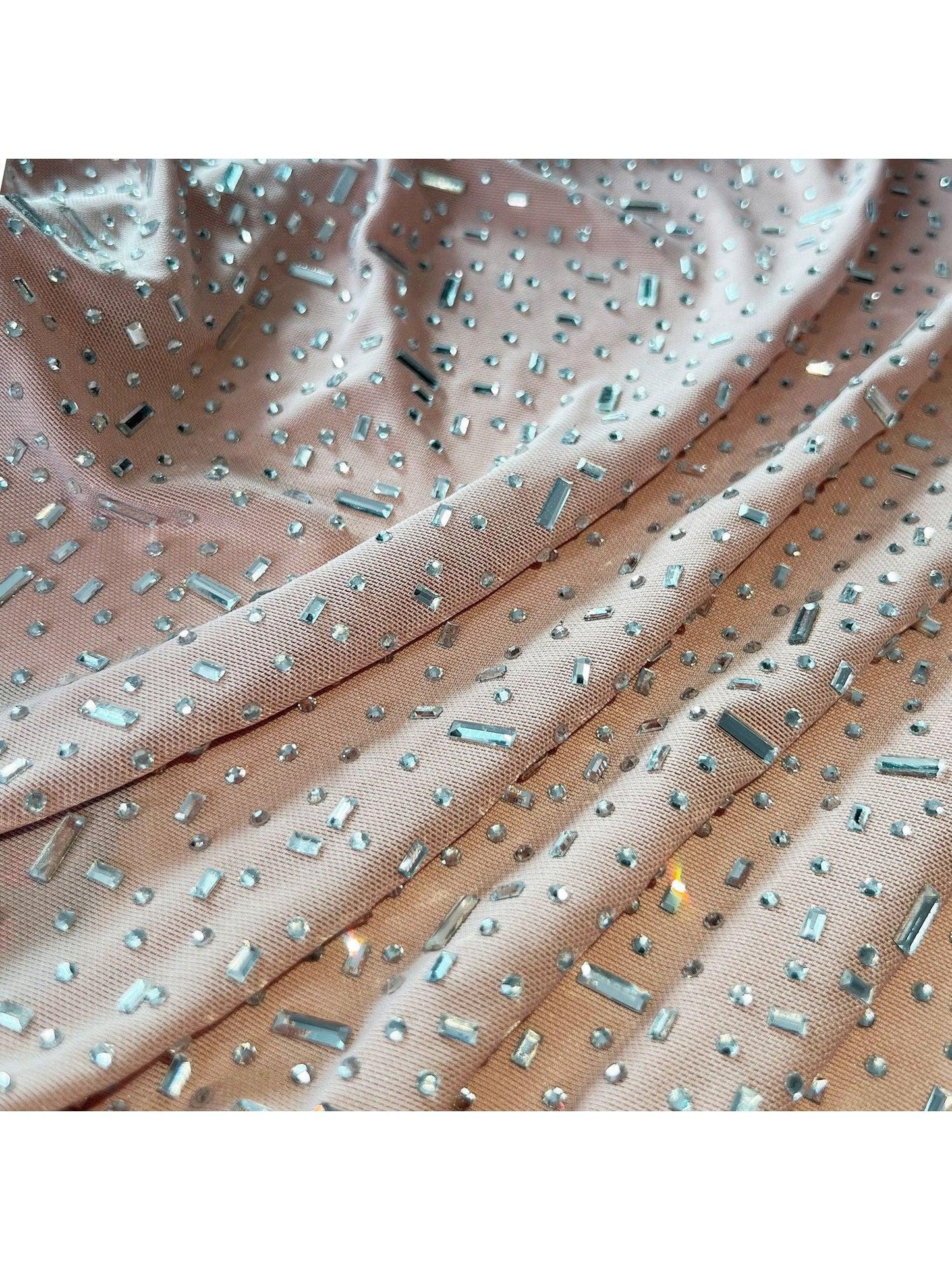 Rhinestone Sling Mermaid Maxi Dress