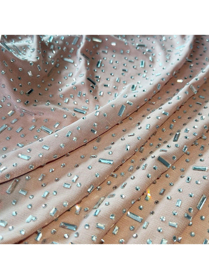 Rhinestone Sling Mermaid Maxi Dress