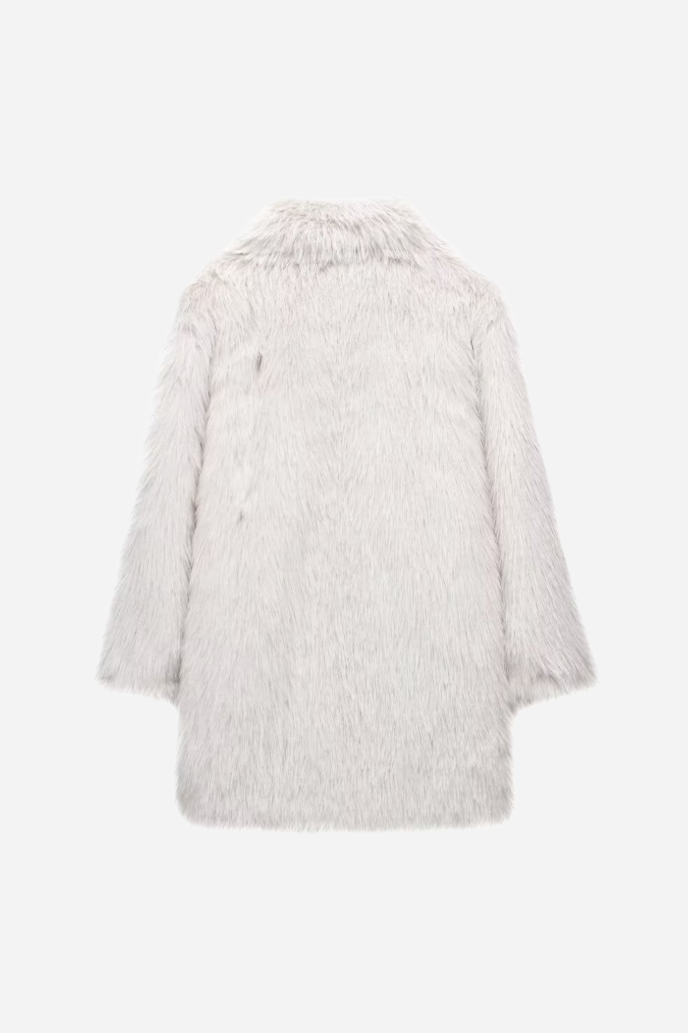 Oversized Faux Fur Long Sleeve Coat
