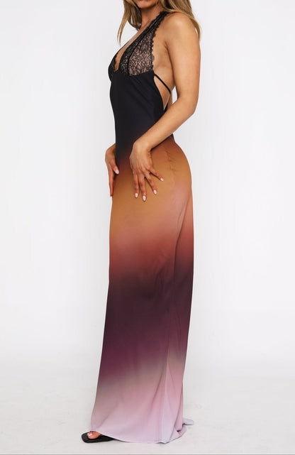 Laura Maxi Dress Auburn Ombre