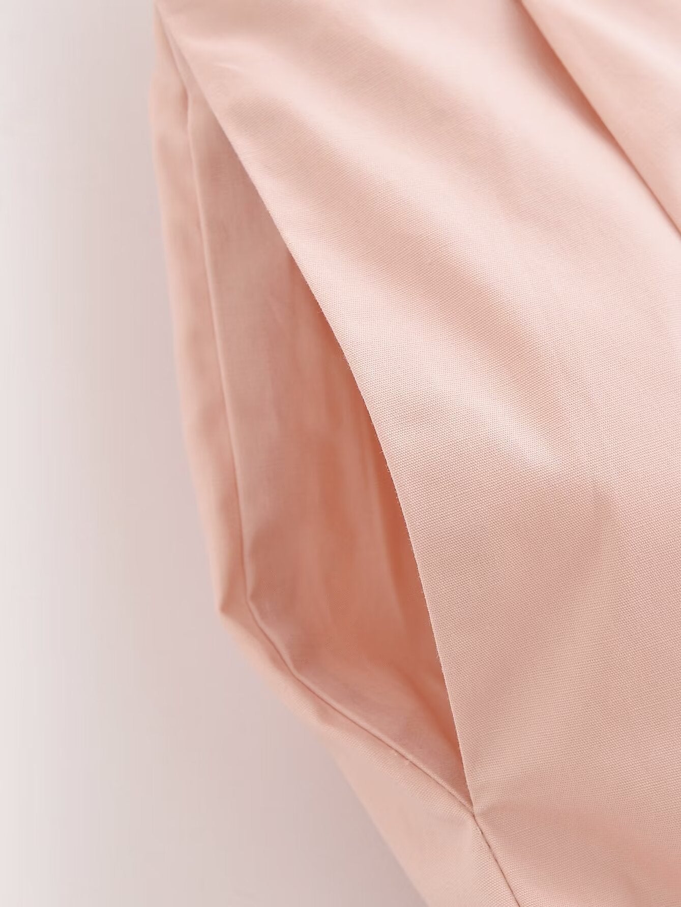 Poplin V neck Top & High Waist Wide Leg Pant Coord Set
