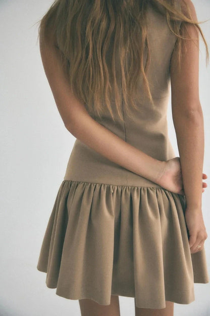 Florence Bow Ruffle Mini Dress