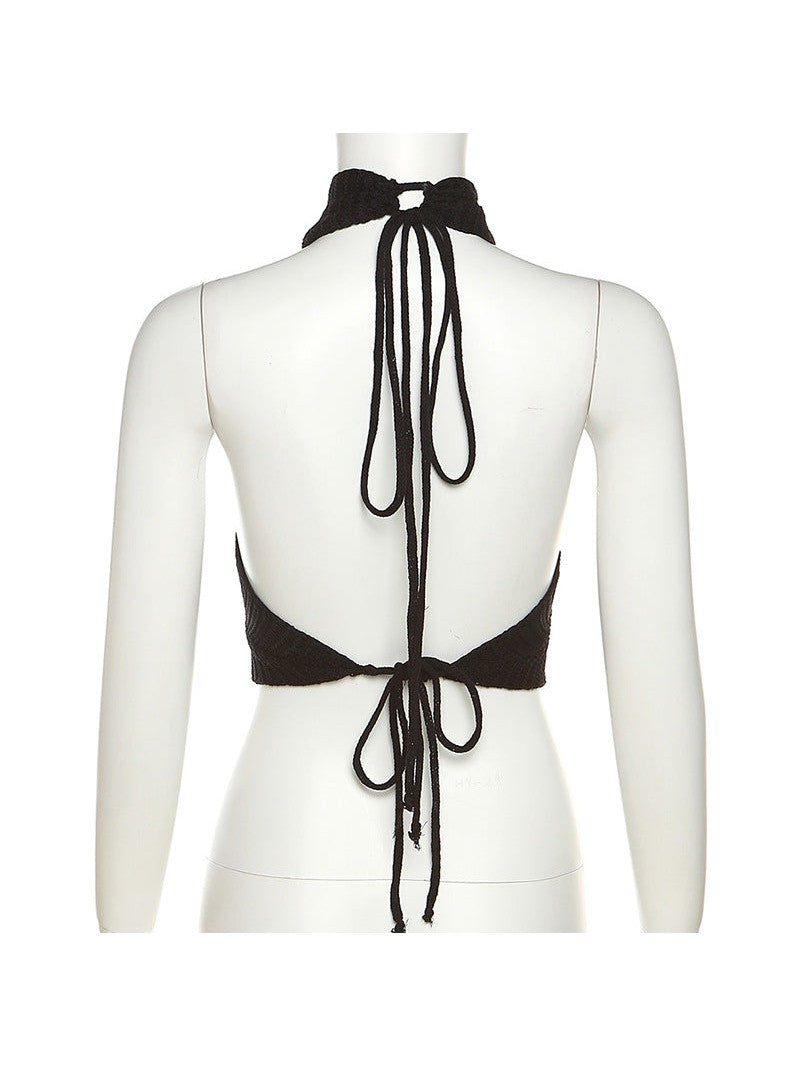 Cutout Crop Top & Sheath Slit Skirt Coord Set