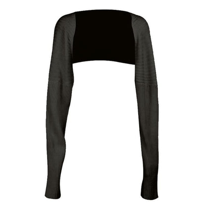 Knitted long sleeve cropped top