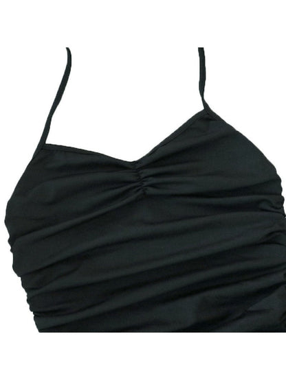 Tied Halterneck Ruched Slit Maxi Dress