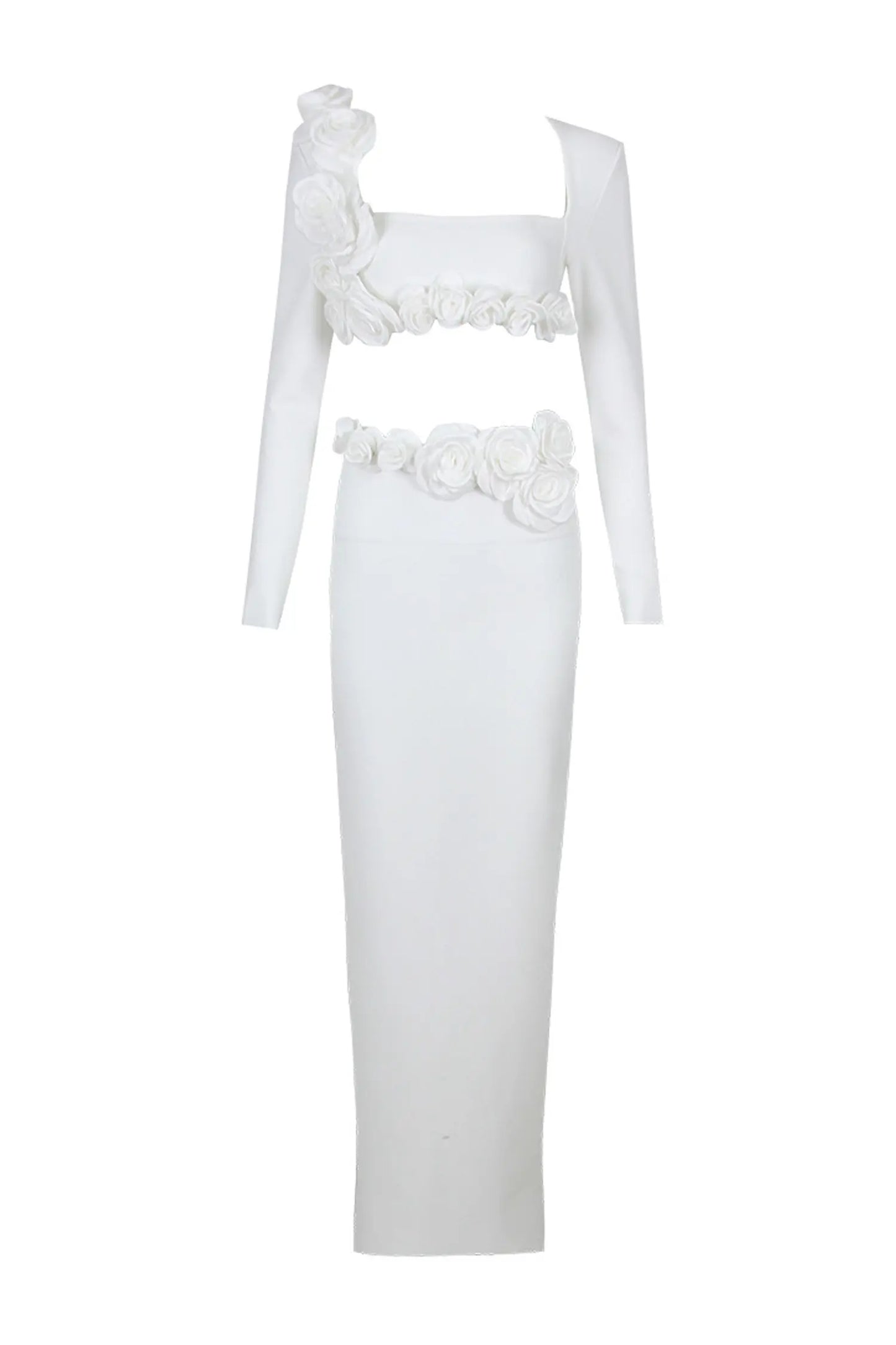 Abel White Rose Flower Set