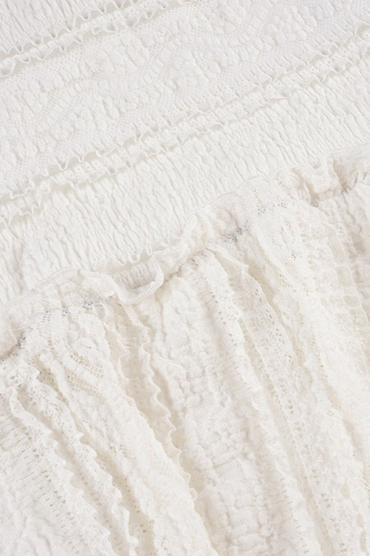 Lace Patchwork Bodycon Maxi Skirt