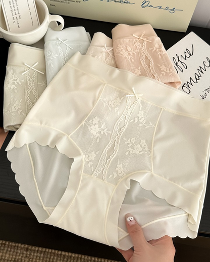 French High Waist Light Tummy Shaping Ice Silk Panties