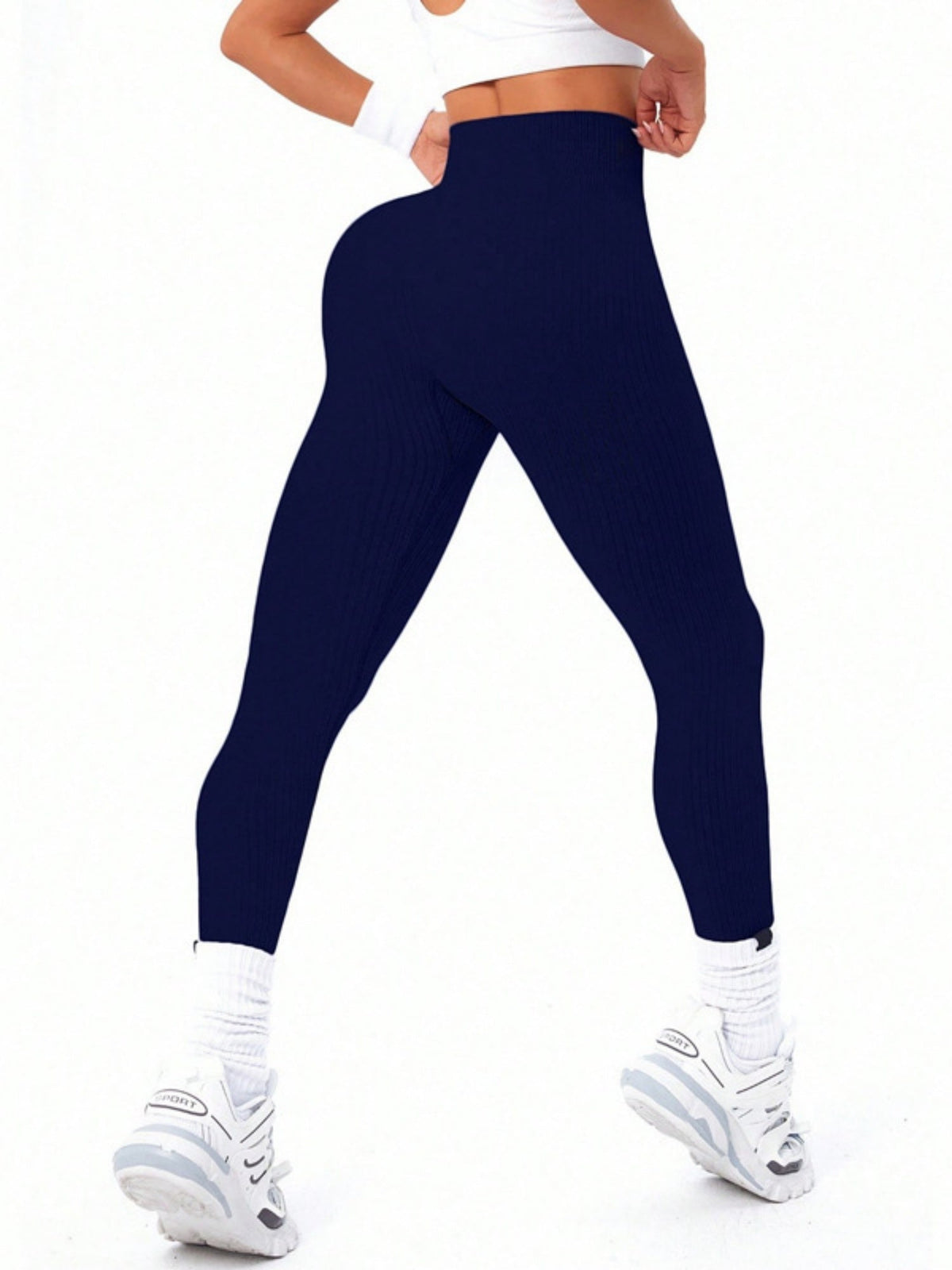 Thread Exercise Yoga Fitness High-waisted, Tummy-flattening Elastic Pants
