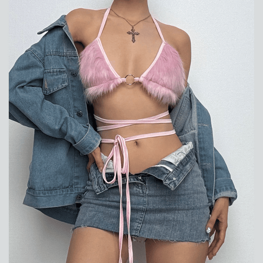 Furry Bra Top