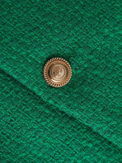 Classic Style Elegant Green Cardigan