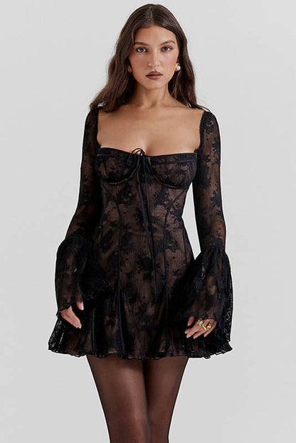 Midnight Muse Strapless Mini Dress