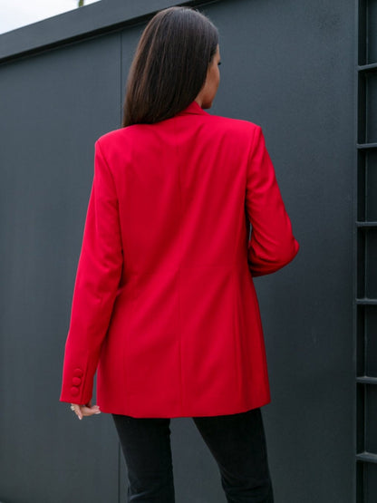 Lapel Double-breasted Blazers