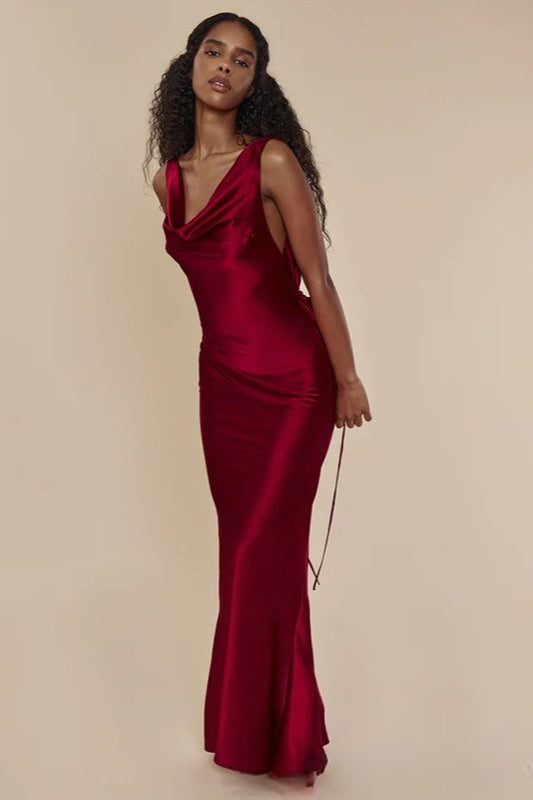 Backless Elegant Evening Maxi Dress