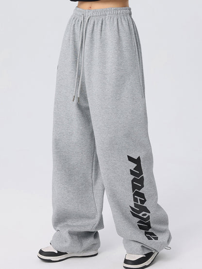 Lettering Loose Sweatpants