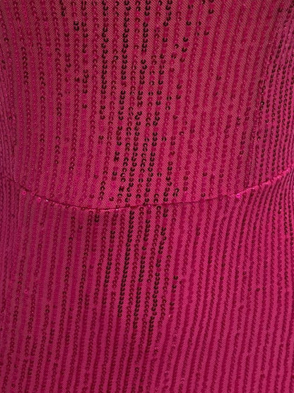 Slit Sequined Halter Neck Maxi Dresses