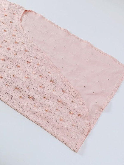 Pearl Beaded Crop Top & Sheath Skirt Coord Set