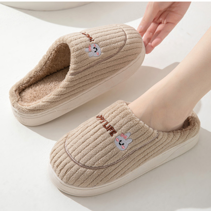 AmyVictoria™ - Comfy Fluffy Indoor Plush Non-Slip Slippers