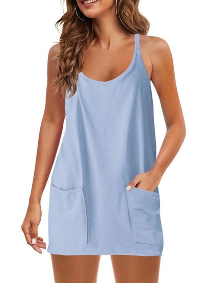 Pocket Camisole Top Jumpsuit