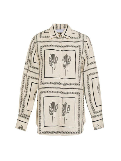 Abstract Print Full Sleeves Shirt & Pants Coord Set