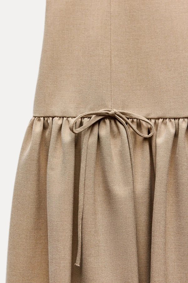 Florence Bow Ruffle Mini Dress