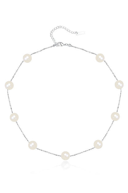 Vintage Pearl Beaded Stackable Elegant Necklace