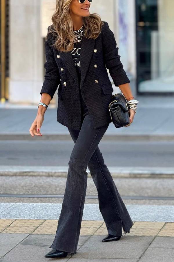 Oversized Contrast Stitch Jacket