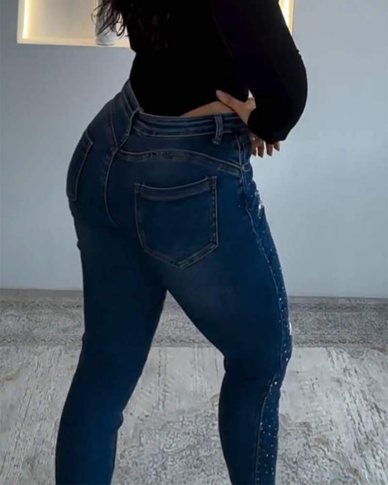 Star Diamond High Waist Jeans (Pre-sale)