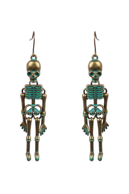 Halloween Dark Style Skull Earrings
